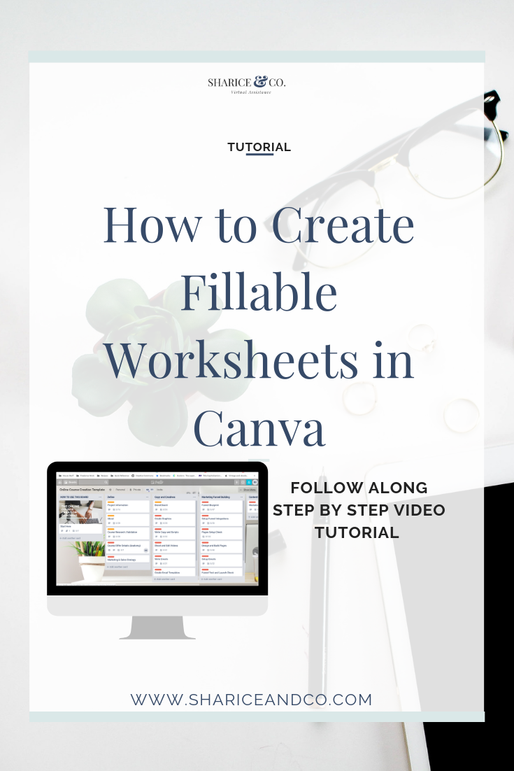 How to Create Fillable Worksheets in Canva